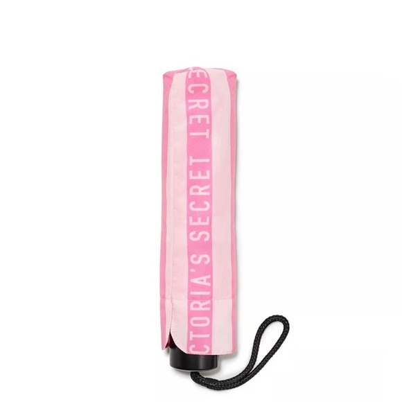Victoria's Secret Pink Striped Umbrella vintage - Picture 3 of 3